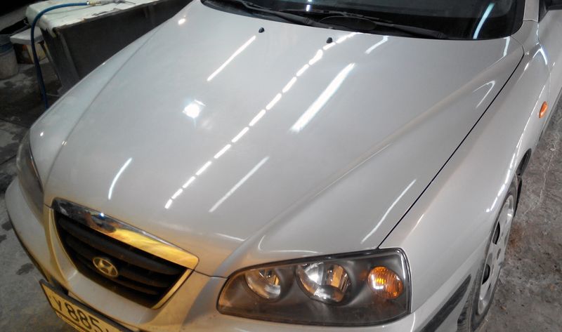 Ремонт крыла и капота Hyundai Elantra — фото 5
