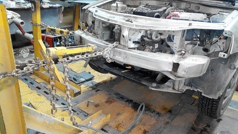 Восстановление Renault Logan на стапеле — фото 4