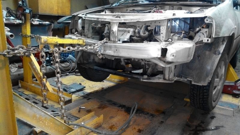 Восстановление Renault Logan на стапеле — фото 6