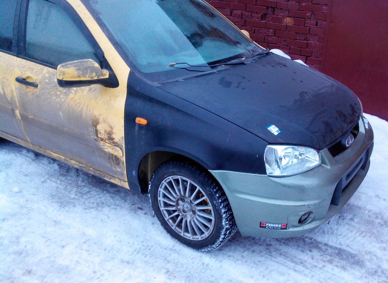 Восстановление передней части Lada Kalina