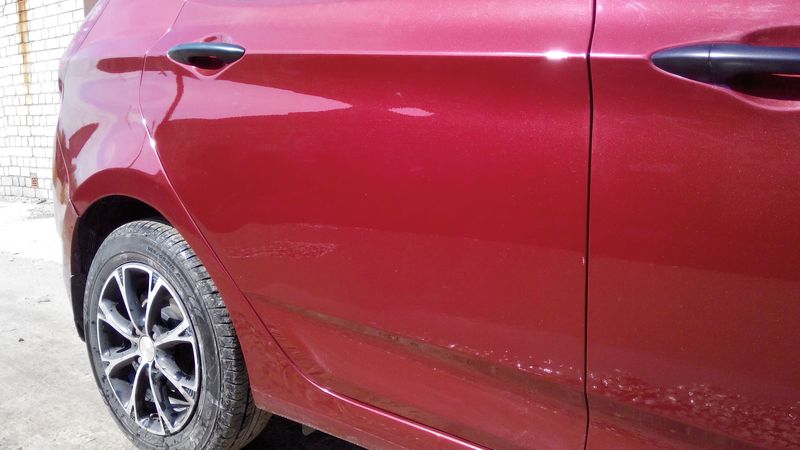 Ремонт двери и крыла Hyundai Solaris