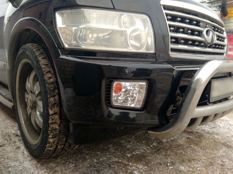Установка противотуманных фар Infiniti QX56