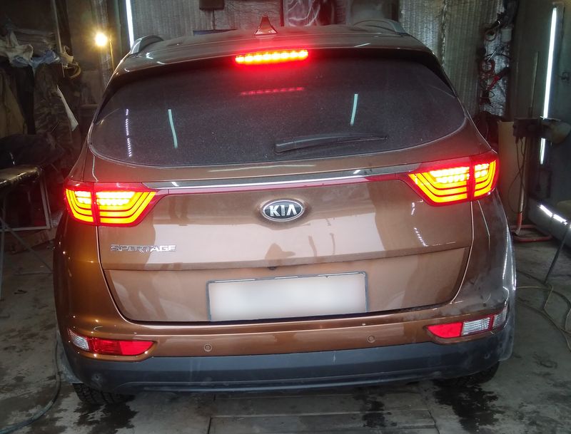 Доработка задних фонарей Kia Sportage