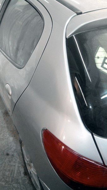 Ремонт заднего крыла Peugeot